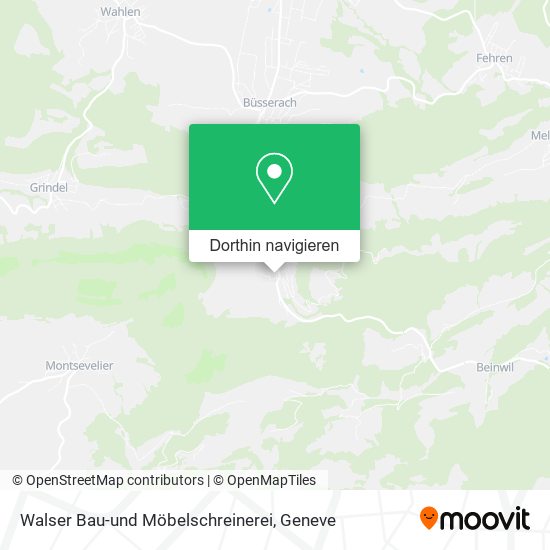 Walser Bau-und Möbelschreinerei Karte