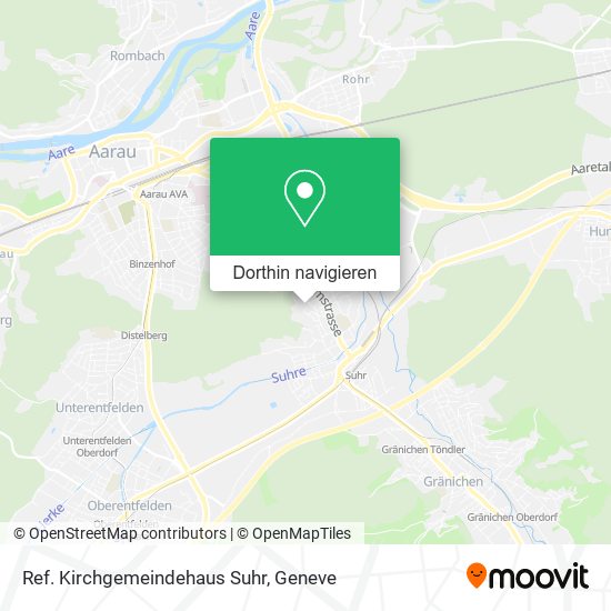 Ref. Kirchgemeindehaus Suhr Karte