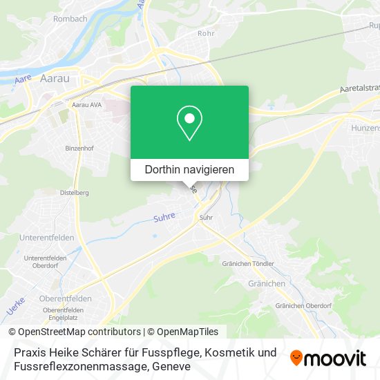 Praxis Heike Schärer für Fusspflege, Kosmetik und Fussreflexzonenmassage Karte