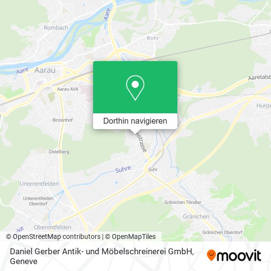 Daniel Gerber Antik- und Möbelschreinerei GmbH Karte