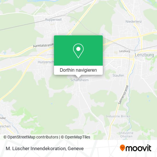 M. Lüscher Innendekoration Karte