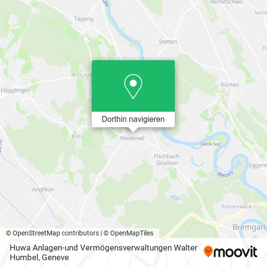 Huwa Anlagen-und Vermögensverwaltungen Walter Humbel Karte