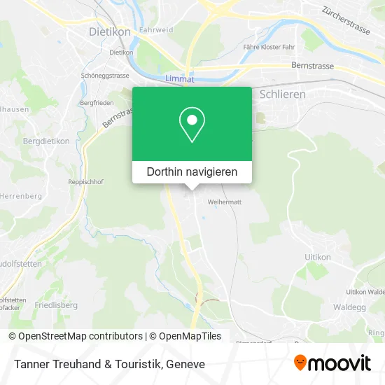 Tanner Treuhand & Touristik Karte