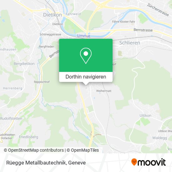 Rüegge Metallbautechnik Karte