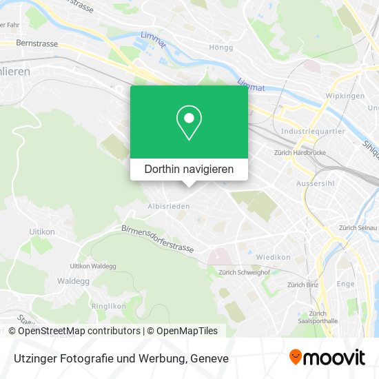 Utzinger Fotografie und Werbung Karte