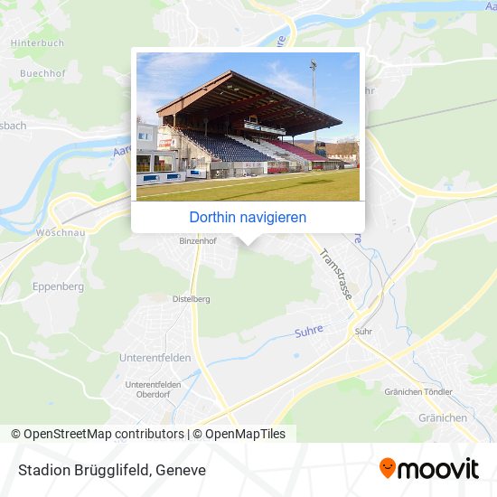 Stadion Brügglifeld Karte