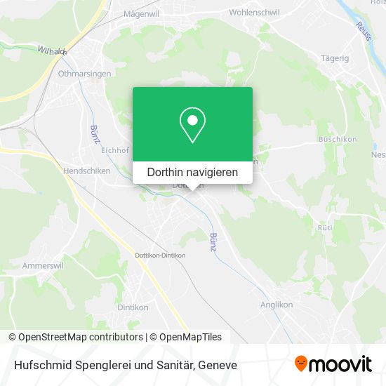 Hufschmid Spenglerei und Sanitär Karte