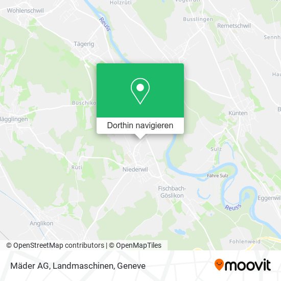 Mäder AG, Landmaschinen Karte