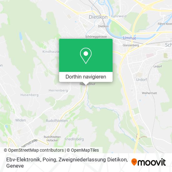 Ebv-Elektronik, Poing, Zweigniederlassung Dietikon Karte
