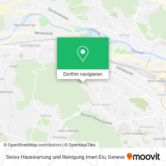 Swiss Hauswartung und Reinigung Imeri Eiu Karte