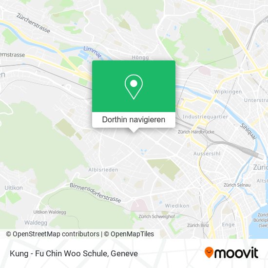 Kung - Fu Chin Woo Schule Karte