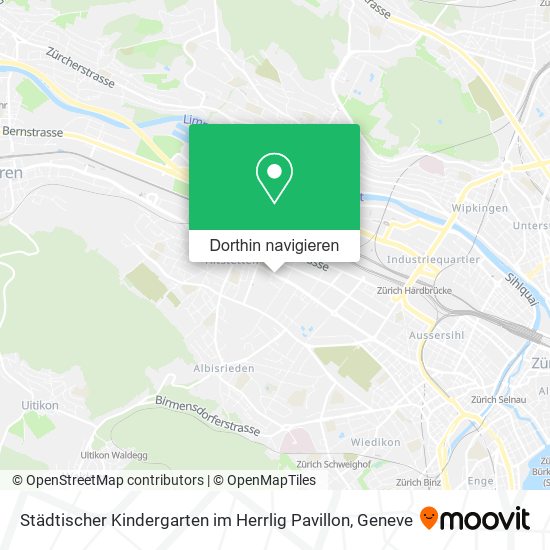 Städtischer Kindergarten im Herrlig Pavillon Karte