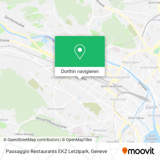 Passaggio Restaurants EKZ Letzipark Karte