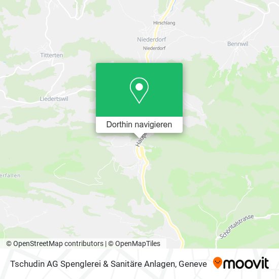 Tschudin AG Spenglerei & Sanitäre Anlagen Karte