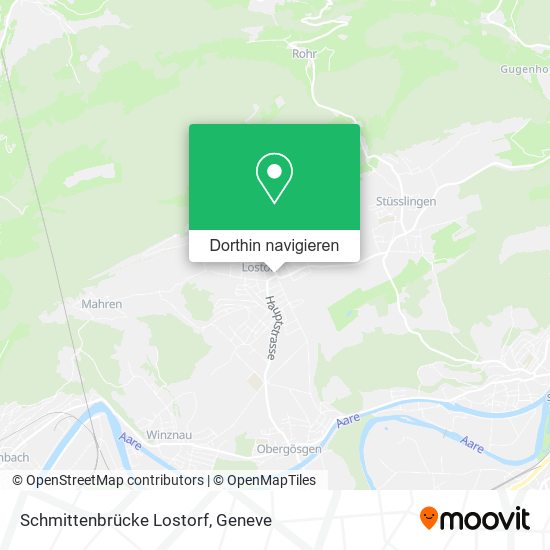 Schmittenbrücke Lostorf Karte