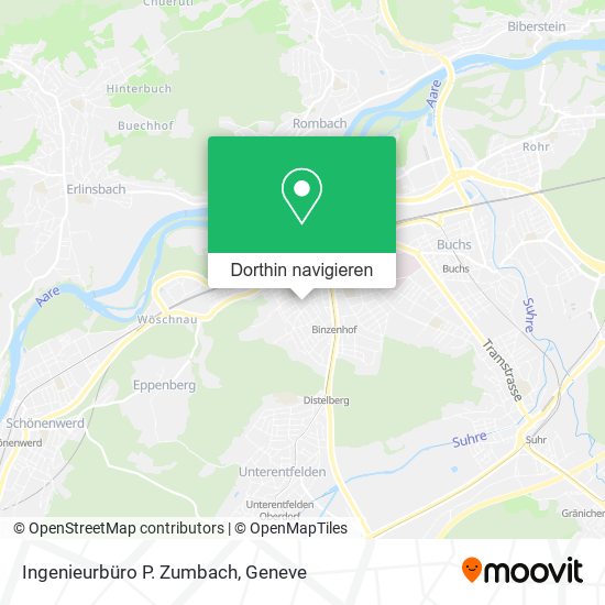 Ingenieurbüro P. Zumbach Karte