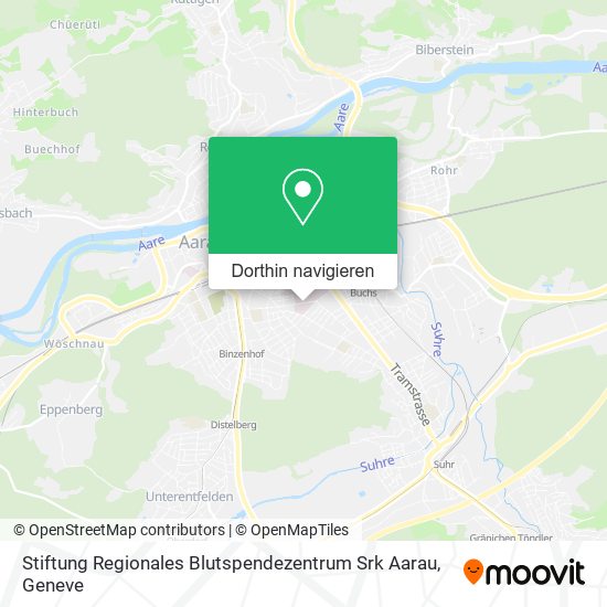 Stiftung Regionales Blutspendezentrum Srk Aarau Karte