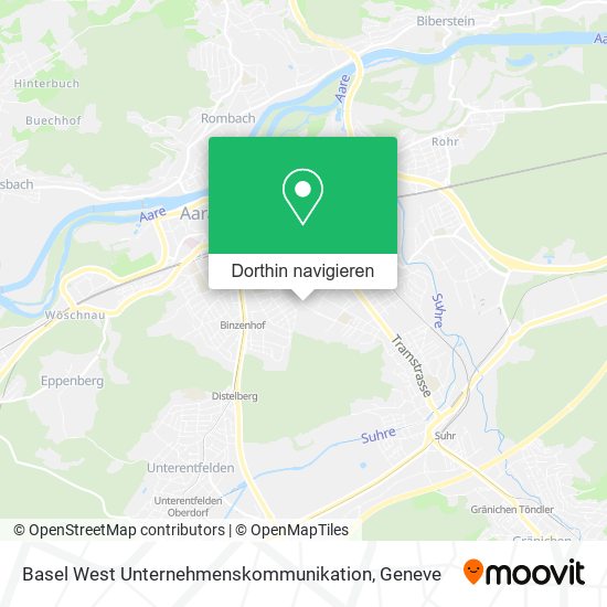 Basel West Unternehmenskommunikation Karte