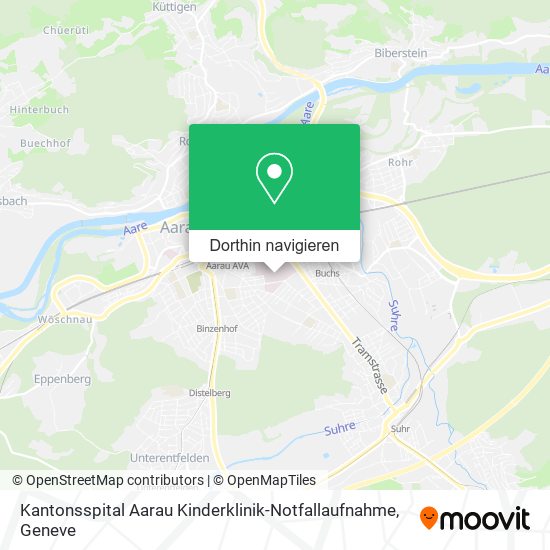 Kantonsspital Aarau Kinderklinik-Notfallaufnahme Karte