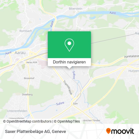 Saxer Plattenbeläge AG Karte