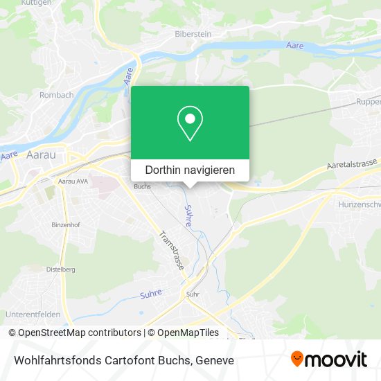 Wohlfahrtsfonds Cartofont Buchs Karte