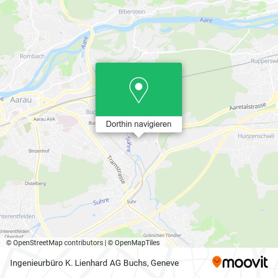 Ingenieurbüro K. Lienhard AG Buchs Karte