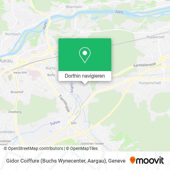Gidor Coiffure (Buchs Wynecenter, Aargau) Karte