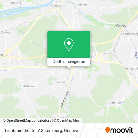 Lichtspieltheater AG Lenzburg Karte