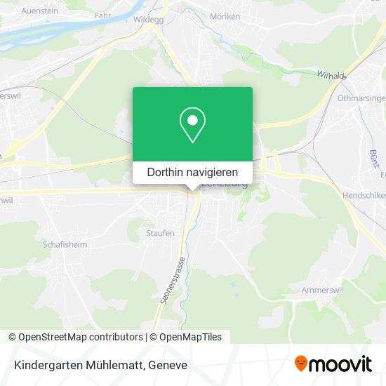 Kindergarten Mühlematt Karte