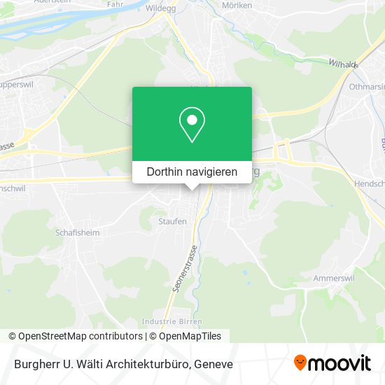 Burgherr U. Wälti Architekturbüro Karte