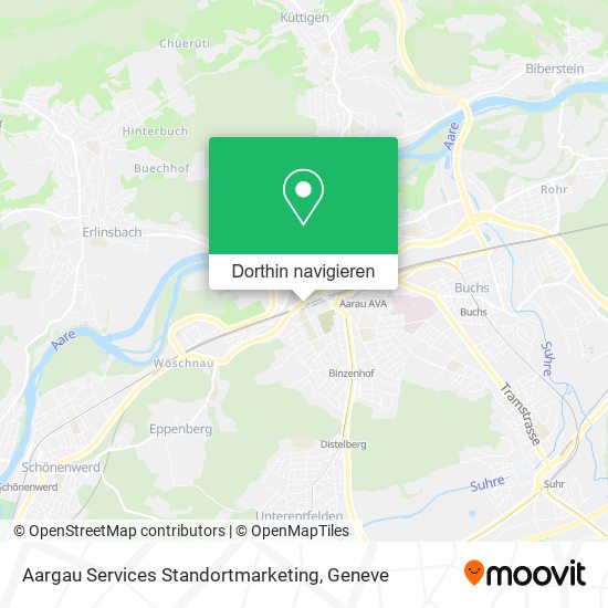 Aargau Services Standortmarketing Karte
