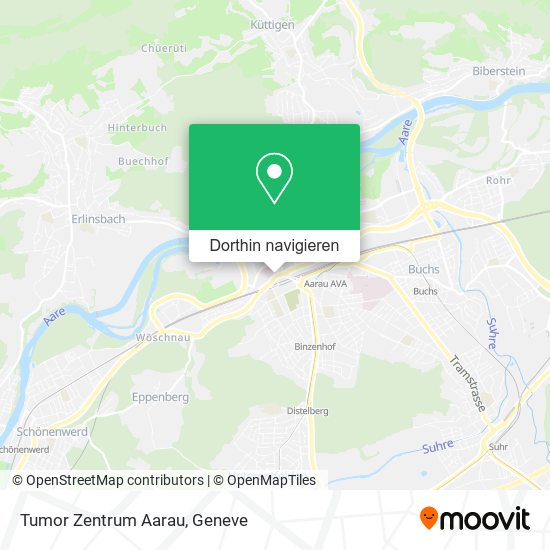 Tumor Zentrum Aarau Karte