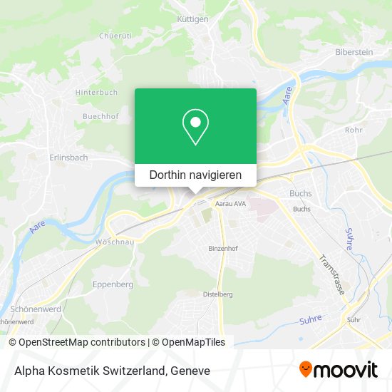 Alpha Kosmetik Switzerland Karte