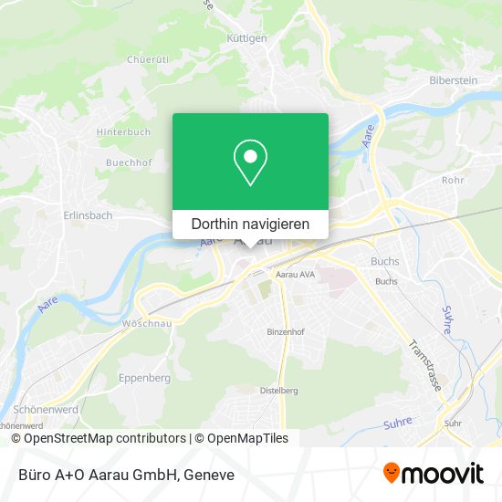Büro A+O Aarau GmbH Karte