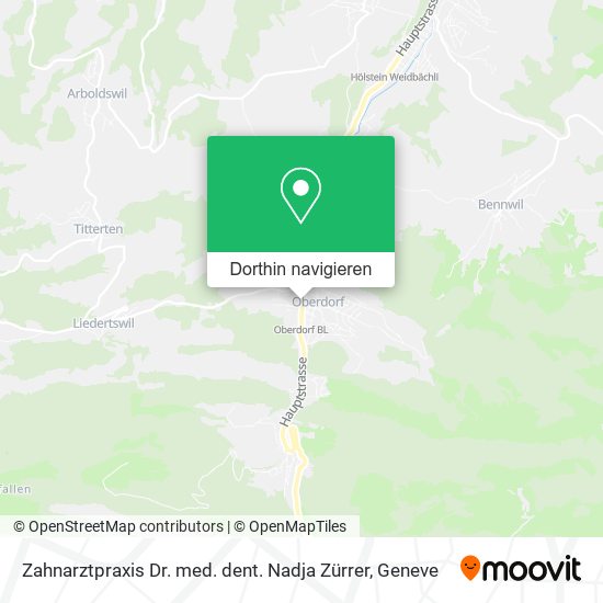Zahnarztpraxis Dr. med. dent. Nadja Zürrer Karte