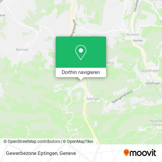 Gewerbezone Eptingen Karte