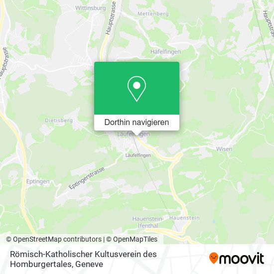 Römisch-Katholischer Kultusverein des Homburgertales Karte