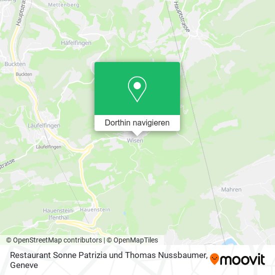 Restaurant Sonne Patrizia und Thomas Nussbaumer Karte
