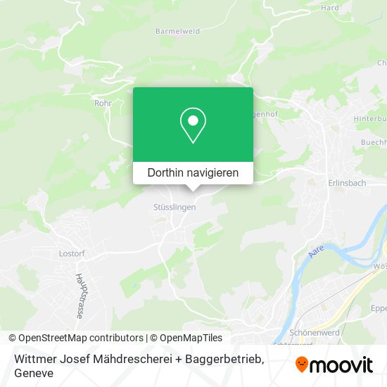 Wittmer Josef Mähdrescherei + Baggerbetrieb Karte