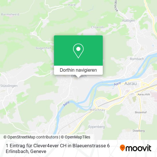 1 Eintrag für Clever4ever CH in Blaeuenstrasse 6 Erlinsbach Karte