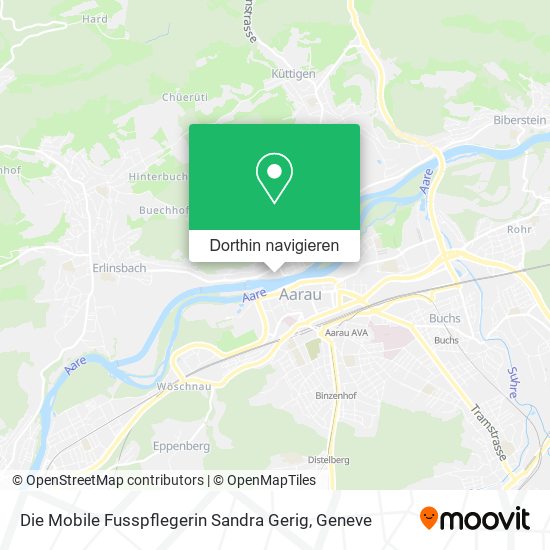 Die Mobile Fusspflegerin Sandra Gerig Karte