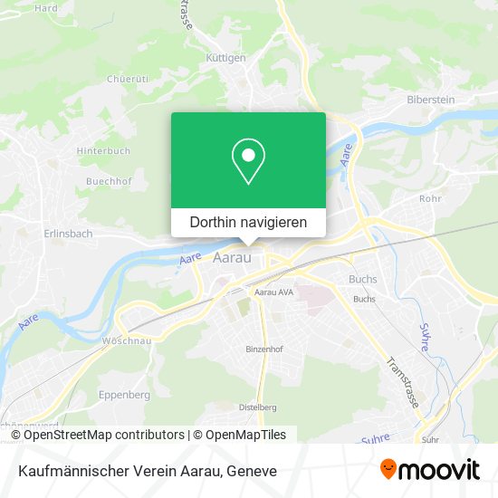 Kaufmännischer Verein Aarau Karte