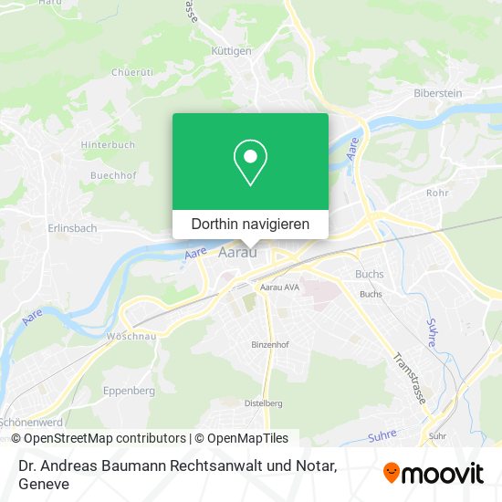 Dr. Andreas Baumann Rechtsanwalt und Notar Karte