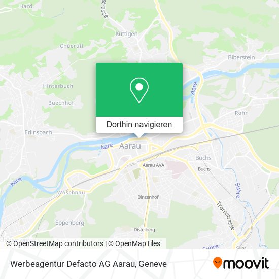 Werbeagentur Defacto AG Aarau Karte