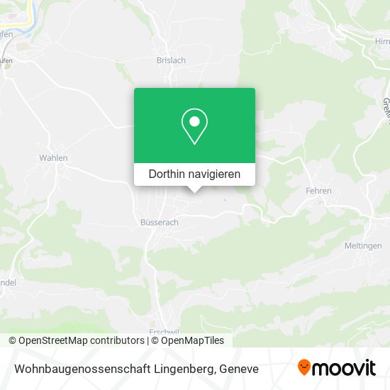 Wohnbaugenossenschaft Lingenberg Karte