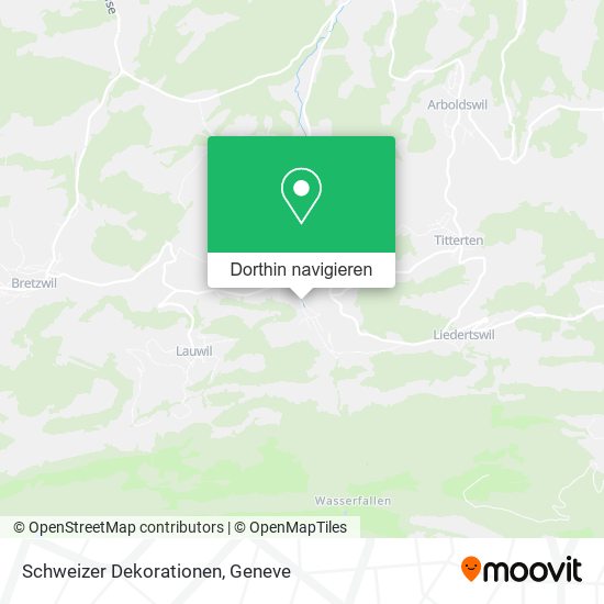 Schweizer Dekorationen Karte