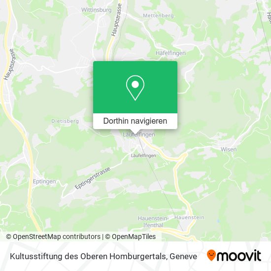 Kultusstiftung des Oberen Homburgertals Karte