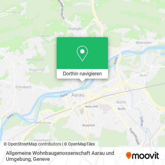 Allgemeine Wohnbaugenossenschaft Aarau und Umgebung Karte