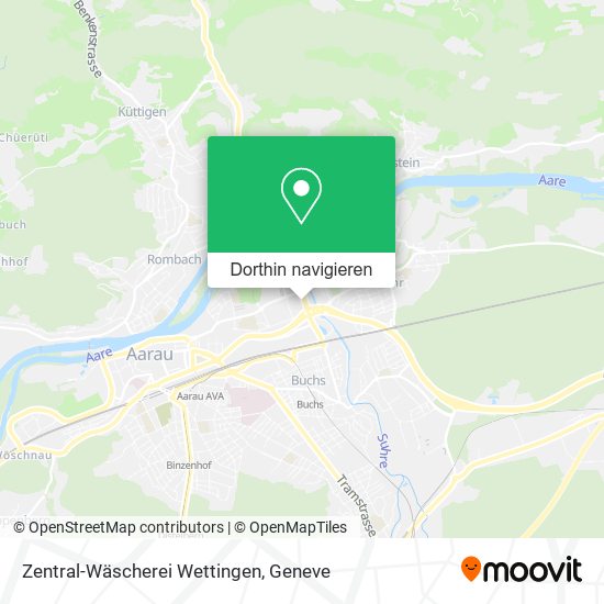 Zentral-Wäscherei Wettingen Karte