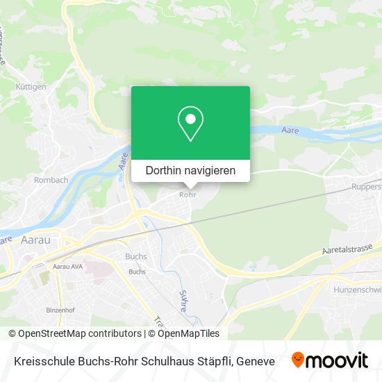 Kreisschule Buchs-Rohr Schulhaus Stäpfli Karte
